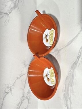 General Mills Honey Nut Cheerios Sipping Cereal Milk Bowl with Straw Bowl Set